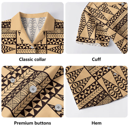 Tonga Hawaiian Shirt Tapa Design Board-Myprintsy