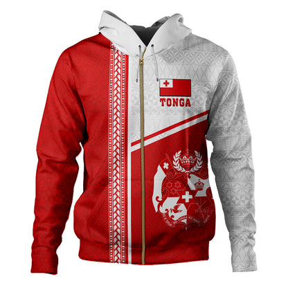 Tonga Hoodie Custom Tribal Ngatu Design Flag-Myprintsy