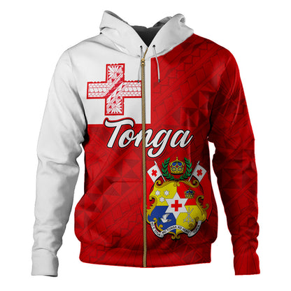 Tonga Hoodie Flag Design With Pattern-Myprintsy