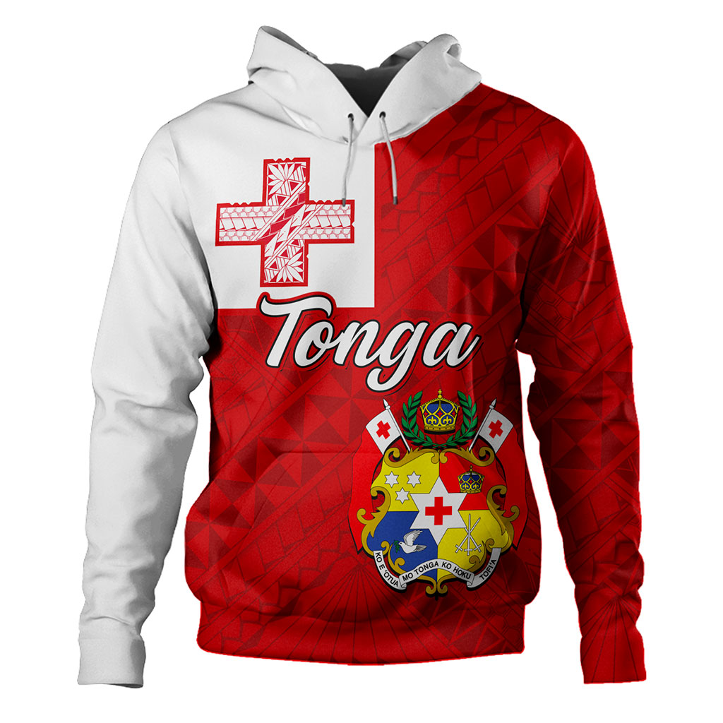 Tonga Hoodie Flag Design With Pattern-Myprintsy