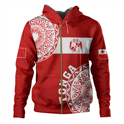 Tonga Hoodie Kingdom of Tonga Ngatu Pattern Circle-Myprintsy