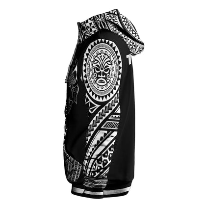 Tonga Hoodie - Polynesian Special Black Style-Myprintsy