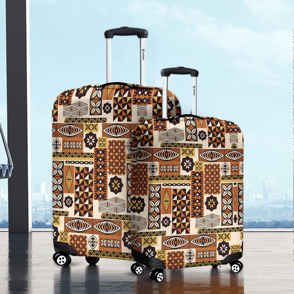 Tonga Luggage Cover Ngatu Tapa Pattern