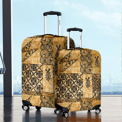 Tonga Luggage Cover Tapa Cloth Vintage-Myprintsy