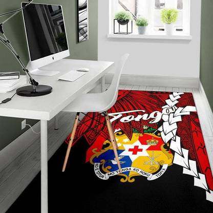 Tonga Polynesian Are Rug - Tribal Wave Tattoo Flag Color-Myprintsy