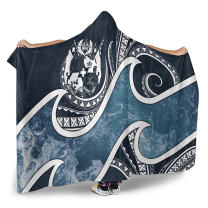 Tonga Polynesian Hooded Blanket - Ocean Style-Myprintsy