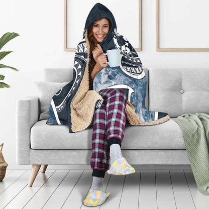 Tonga Polynesian Hooded Blanket - Ocean Style-Myprintsy
