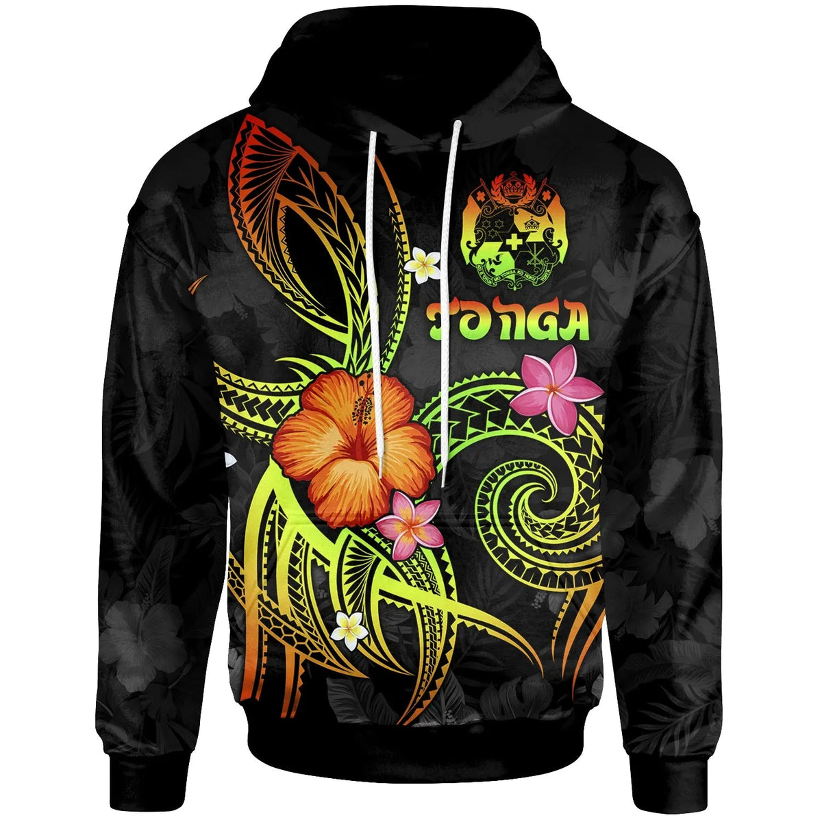 Tonga Polynesian Hoodie - Legend of Tonga (Reggae)-Myprintsy