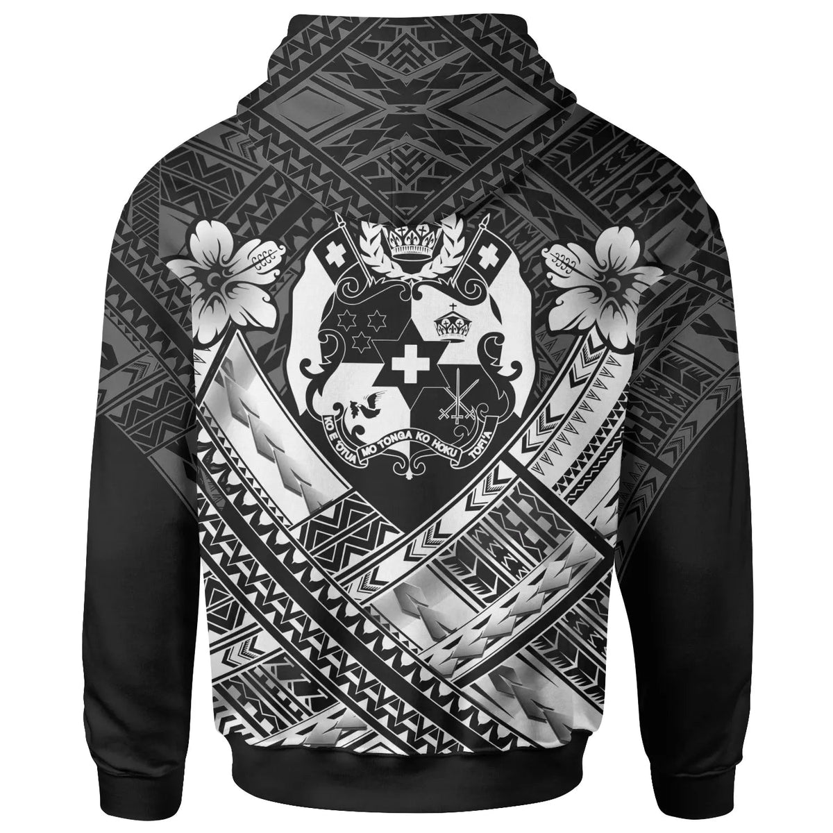 Tonga Polynesian Hoodie - Tonga White Seal Camisole Hibiscus Style-Myprintsy