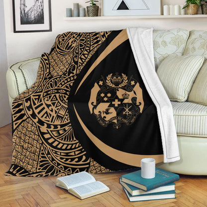 Tonga Premium Blanket Lauhala Gold Circle Style-Myprintsy