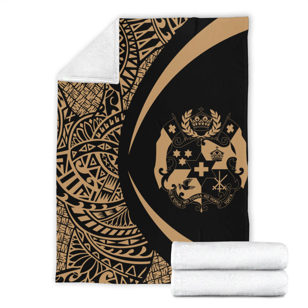 Tonga Premium Blanket Lauhala Gold Circle Style-Myprintsy