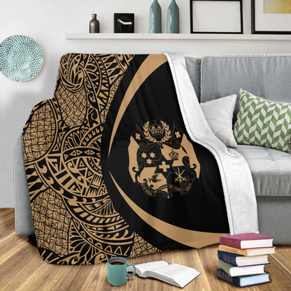 Tonga Premium Blanket Lauhala Gold Circle Style-Myprintsy