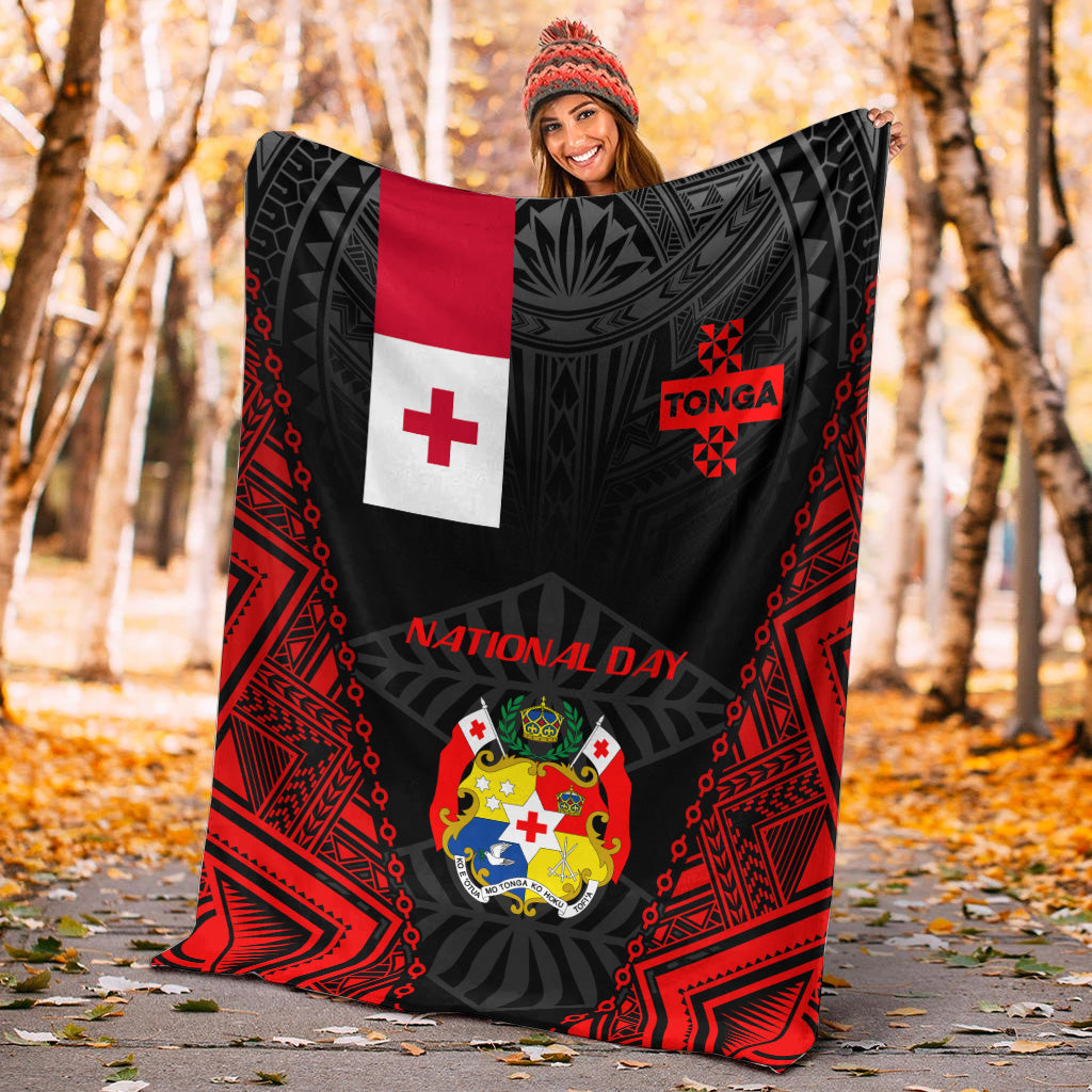 Tonga Premium Blanket - National Day Tonga Polynesian-Myprintsy