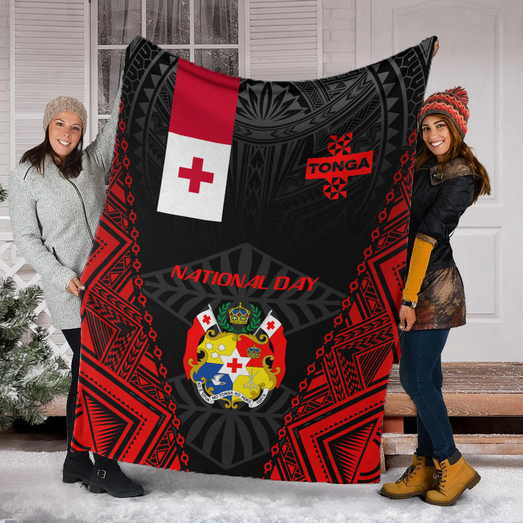 Tonga Premium Blanket - National Day Tonga Polynesian-Myprintsy
