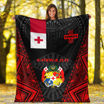 Tonga Premium Blanket - National Day Tonga Polynesian-Myprintsy