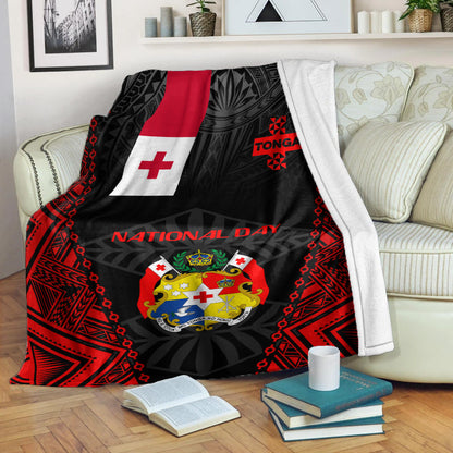 Tonga Premium Blanket - National Day Tonga Polynesian-Myprintsy