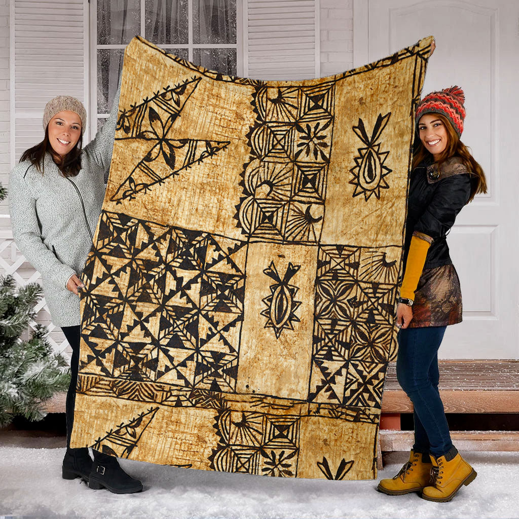 Tonga Premium Blanket Tapa Cloth Vintage-Myprintsy