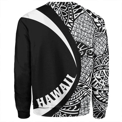 Tonga Sweatshirt Coat Of Arm Lauhala White Circle-Myprintsy