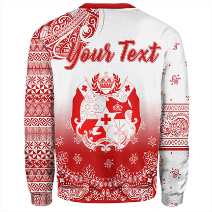Tonga Sweatshirt Custom Pattern Ngatu With Paisley Style-Myprintsy
