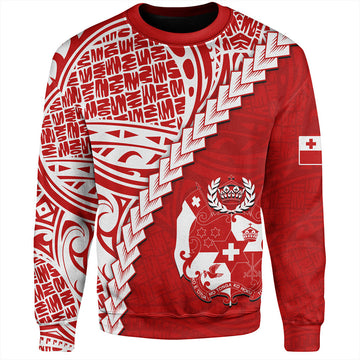 Tonga Sweatshirt Lauhala Tribal Coat Of Arms-Myprintsy