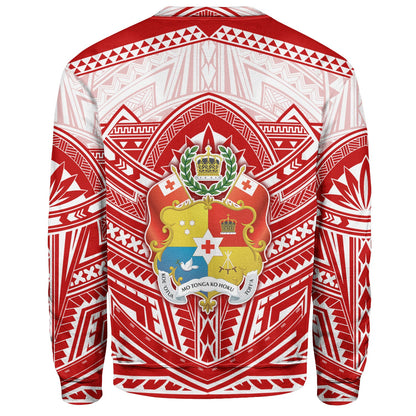 Tonga Sweatshirt Seal Tribal Flag Color Design