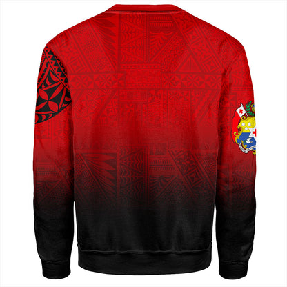 Tonga Sweatshirt Tattoo Ngatu Coat Of Arms Tribal-Myprintsy