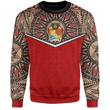 Tonga Sweatshirt Tongan Ngatu Design-Myprintsy