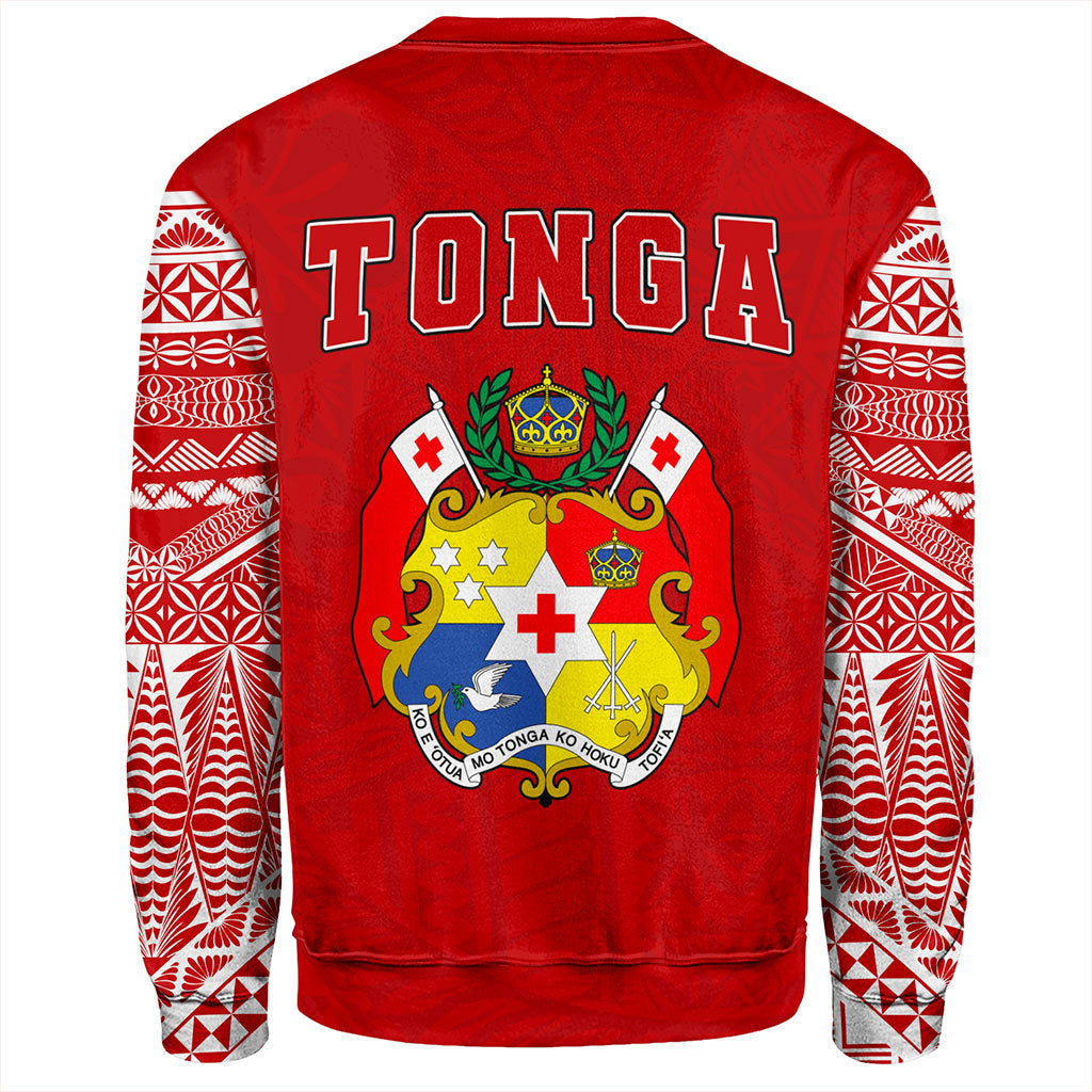 Tonga Sweatshirt Ngatu Pattern Seal Athletic