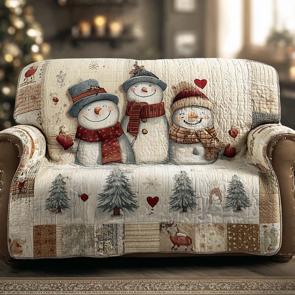 Trio Frosty Patchwork Quilted Sofa Cover VTQ-Myprintsy