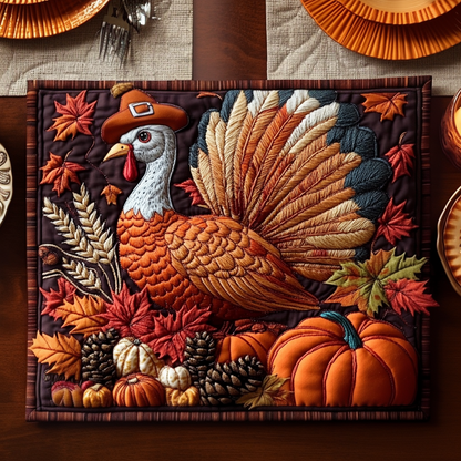 Turkey Blessing Quilted Placemat VTQ-Myprintsy