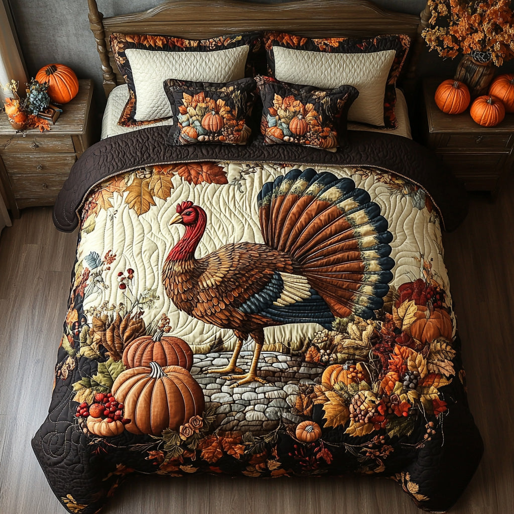 Turkey Trails -Piece Quilted Bedding Set VTQ-Myprintsy