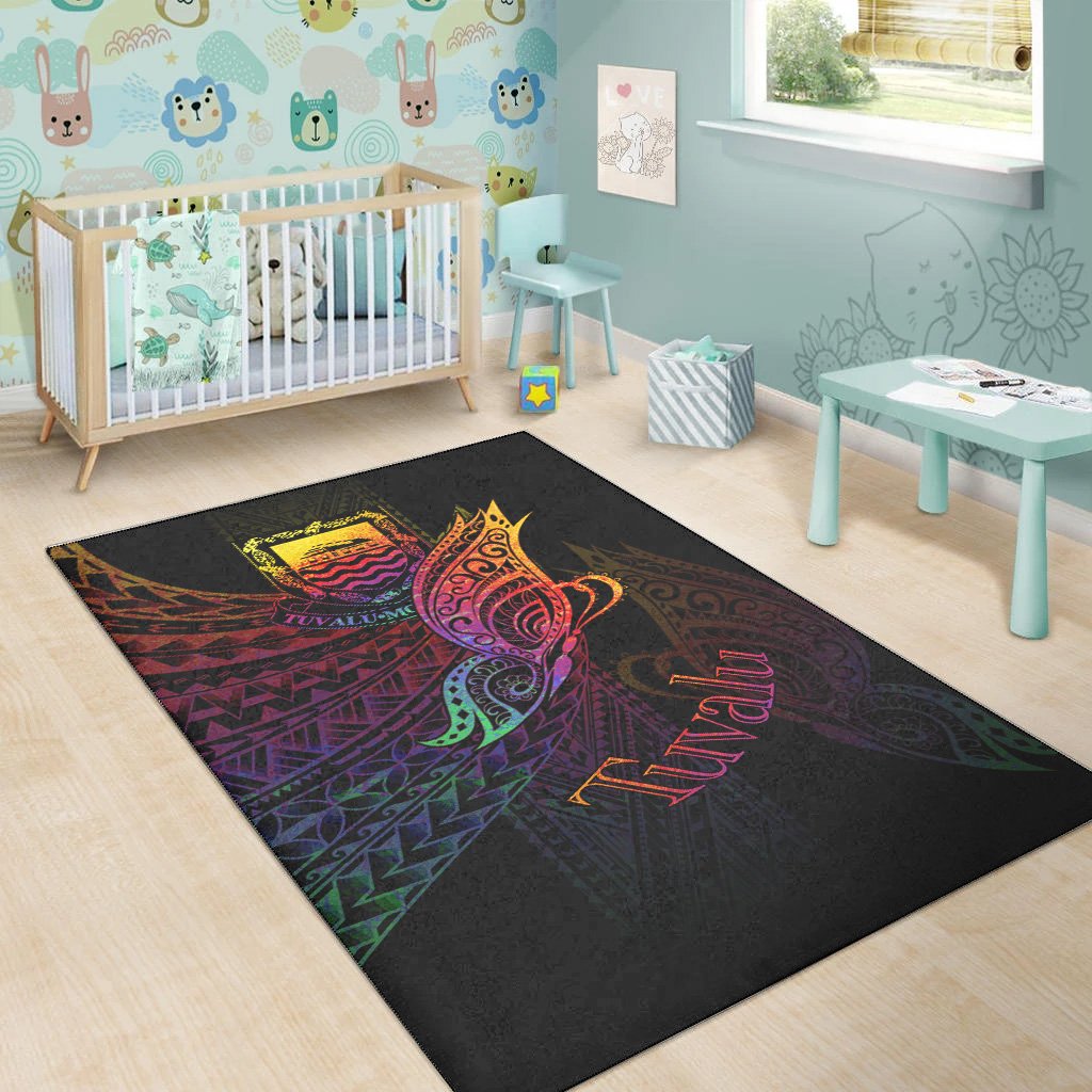 Tuvalu Area Rug - Butterfly Polynesian Style-Myprintsy