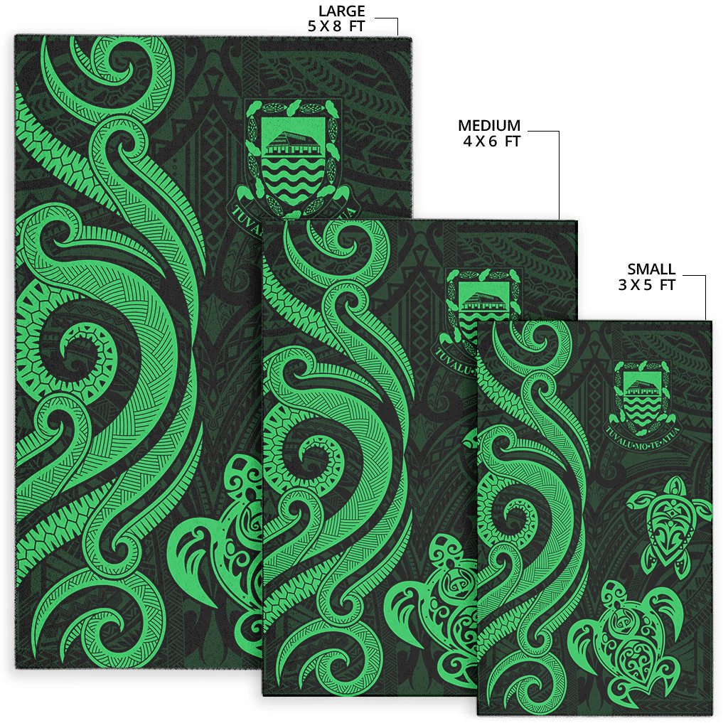 Tuvalu Area Rug - Green Tentacle Turtle-Myprintsy