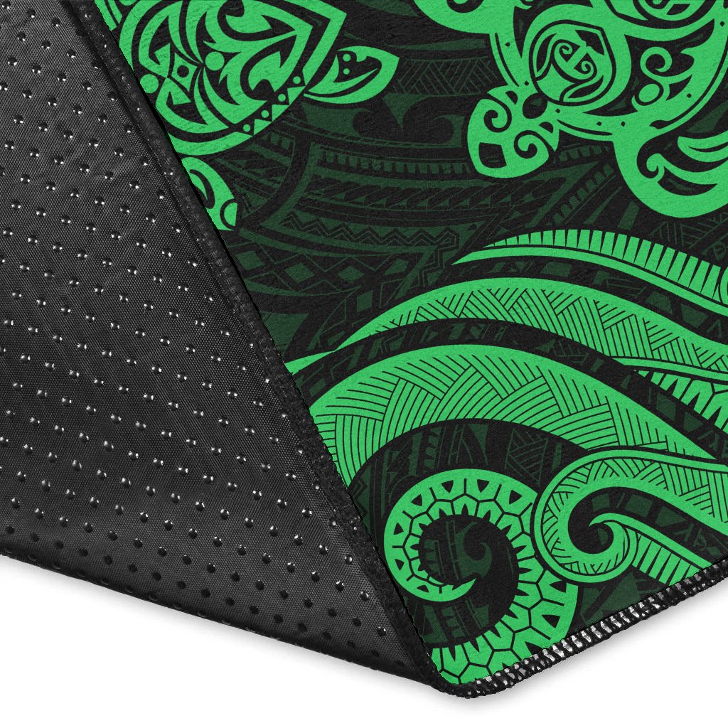 Tuvalu Area Rug - Green Tentacle Turtle-Myprintsy