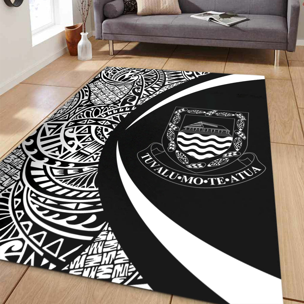Tuvalu Area Rug Lauhala White Circle Style-Myprintsy