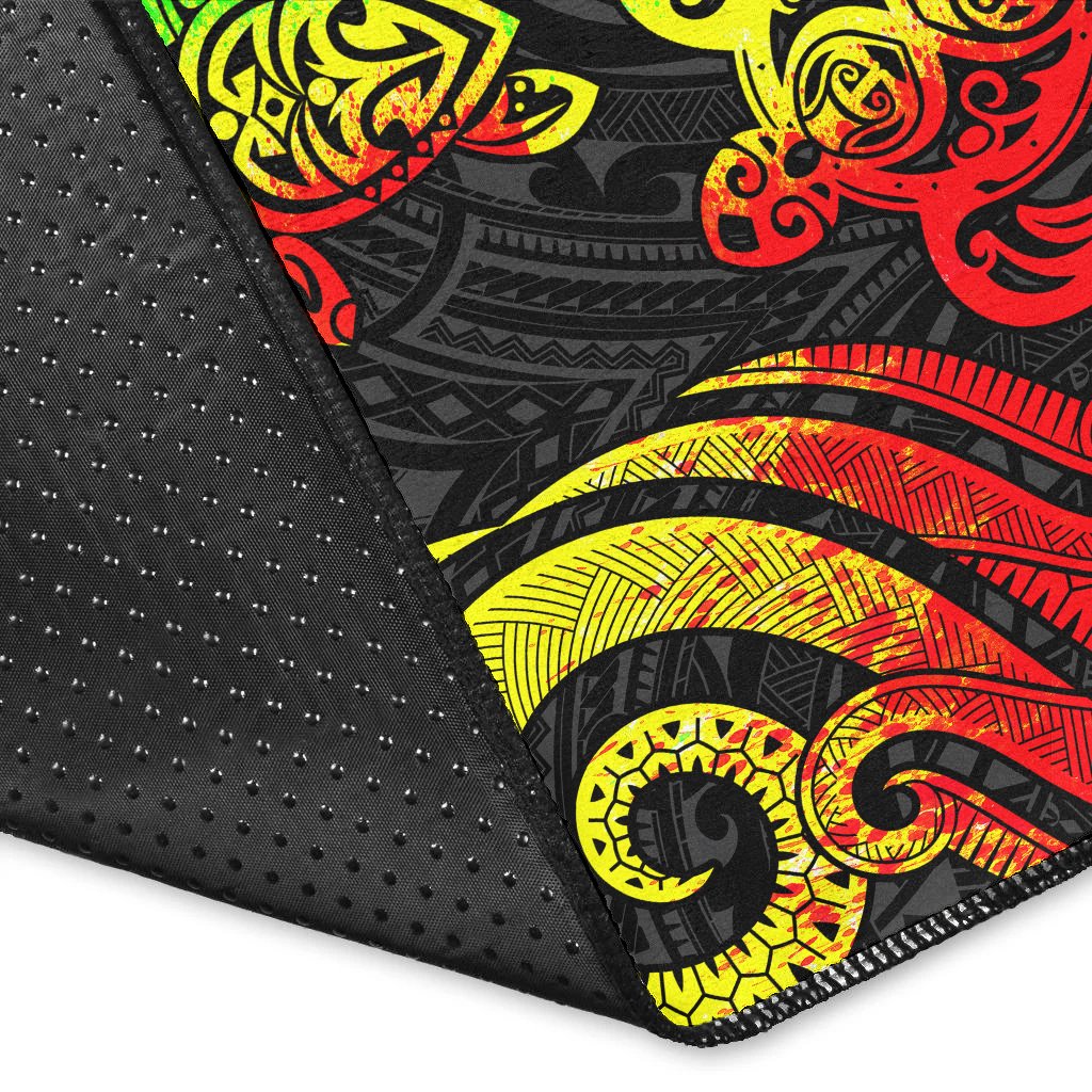 Tuvalu Area Rug - Reggae Tentacle Turtle-Myprintsy