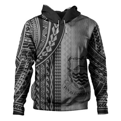Tuvalu Hoodie Polynesian Tattoo-Myprintsy