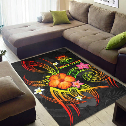 Tuvalu Polynesian Personalised Area Rug - Legend of Tuvalu (Reggae)-Myprintsy