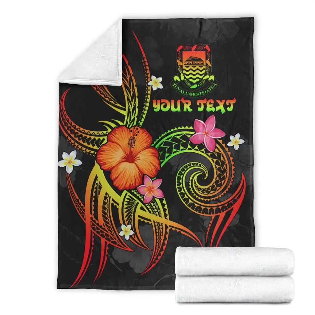 Tuvalu Polynesian Personalised Premium Blanket - Legend of Tuvalu (Reggae)-Myprintsy