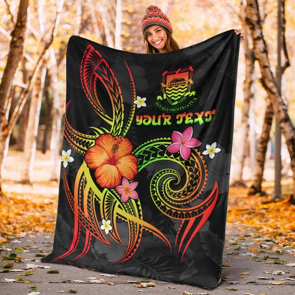 Tuvalu Polynesian Personalised Premium Blanket - Legend of Tuvalu (Reggae)-Myprintsy
