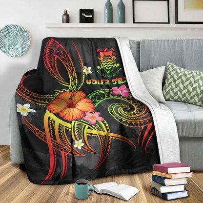 Tuvalu Polynesian Personalised Premium Blanket - Legend of Tuvalu (Reggae)-Myprintsy