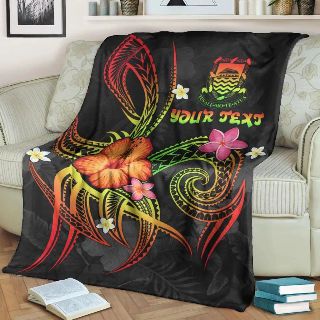 Tuvalu Polynesian Personalised Premium Blanket - Legend of Tuvalu (Reggae)-Myprintsy