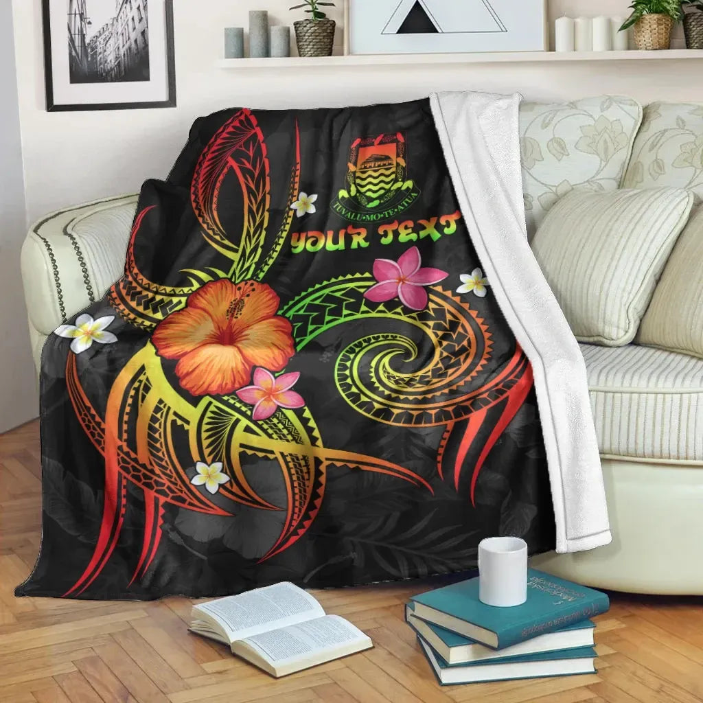 Tuvalu Polynesian Personalised Premium Blanket - Legend of Tuvalu (Reggae)-Myprintsy