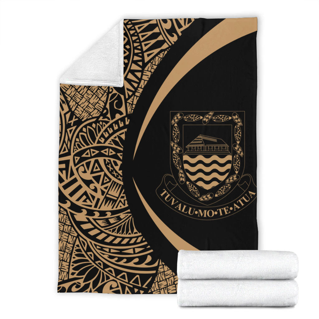 Tuvalu Premium Blanket Lauhala Gold Circle Style-Myprintsy