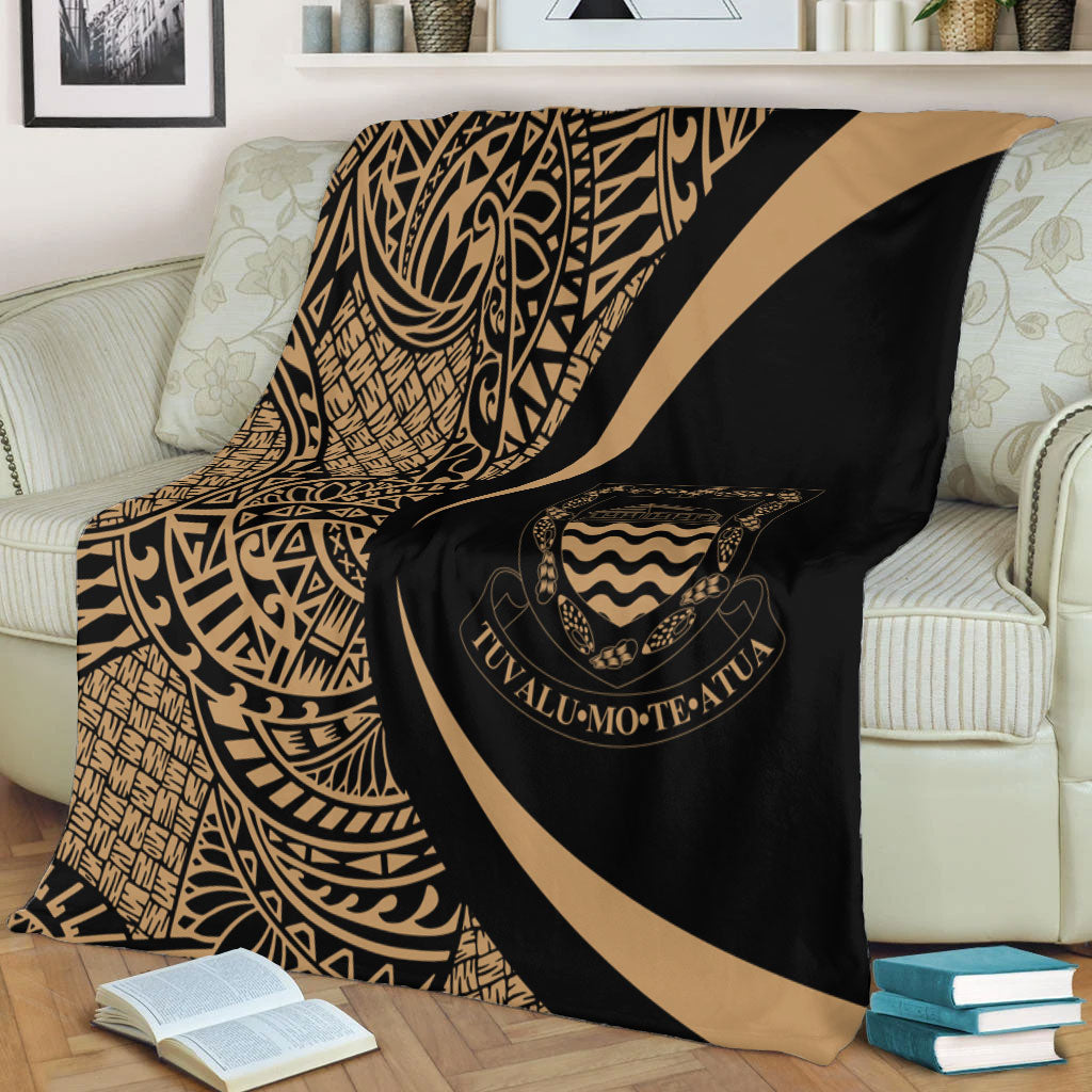 Tuvalu Premium Blanket Lauhala Gold Circle Style-Myprintsy