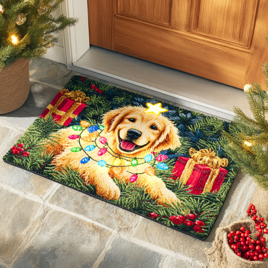Twinkle Light Golden Doormat VTQ-Myprintsy
