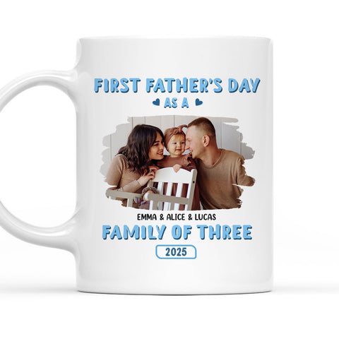 First Father Day Photo - Personalized Coffee Mug