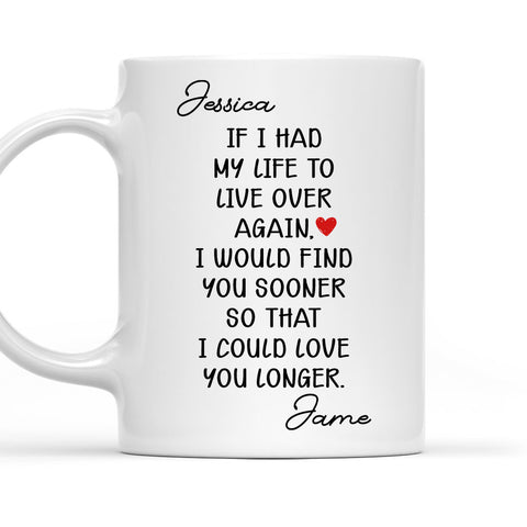 Find You Sooner Love You Longer - Personalized Coffee Mug