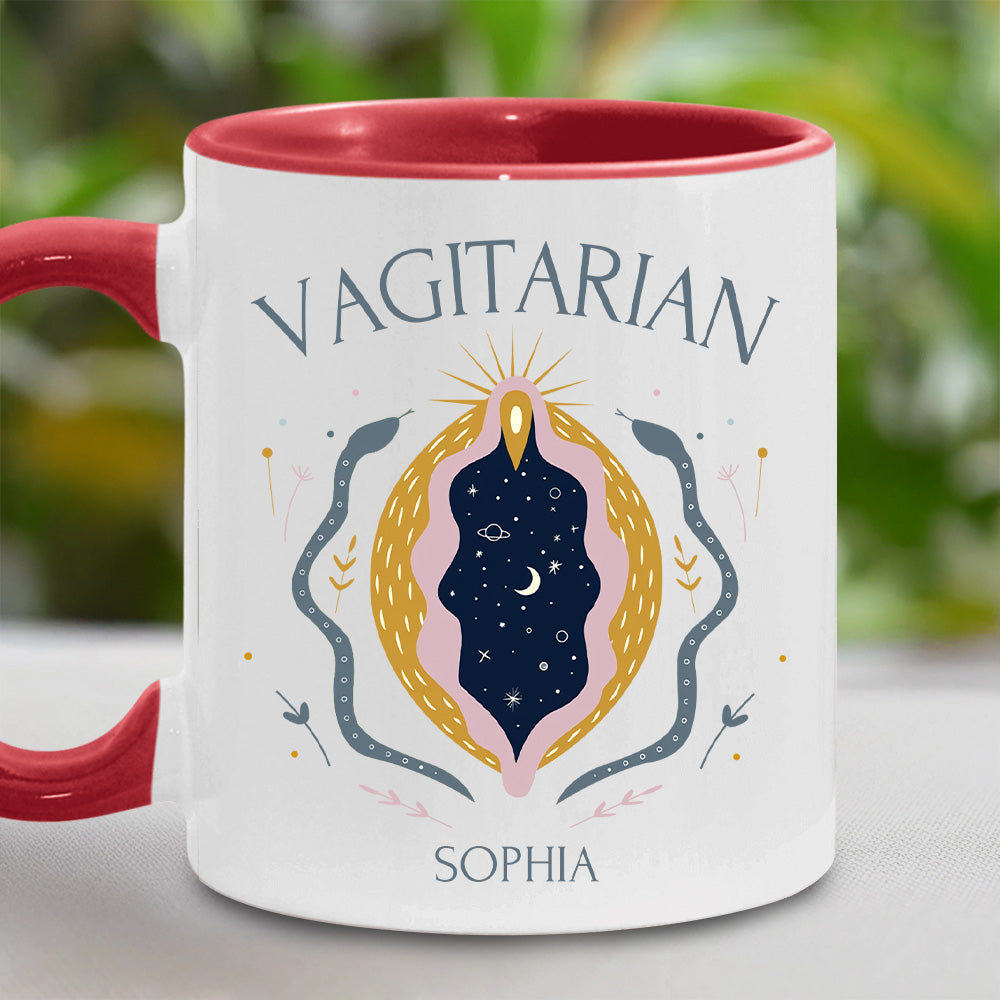 Vagitarian Mug - Personalized Accent Mug-Myprintsy