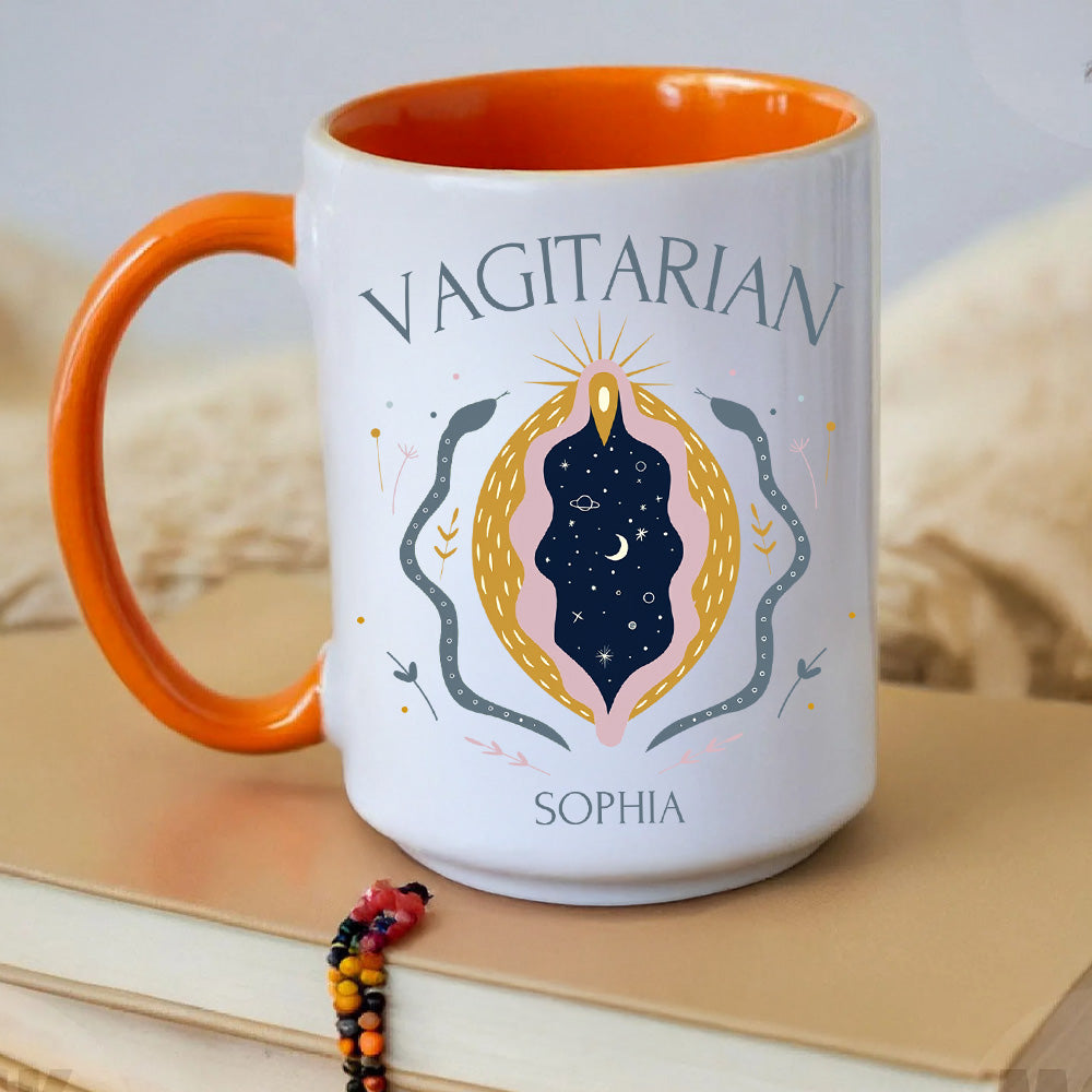 Vagitarian Mug - Personalized Accent Mug-Myprintsy
